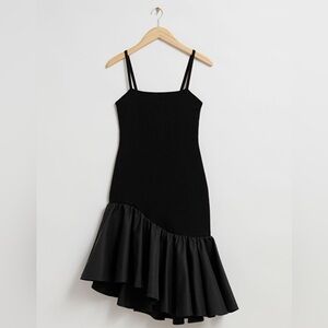 & Other Stories Voluminous Frill Midi Dress